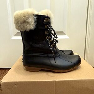 Goop x Sperry Saltwater Tall Lace Up Duck Boots